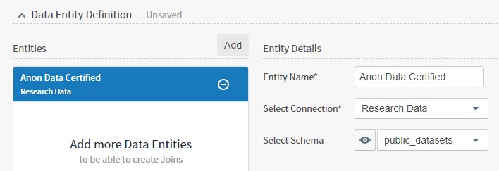 Use this work area to view information about the relationships in your selected schema